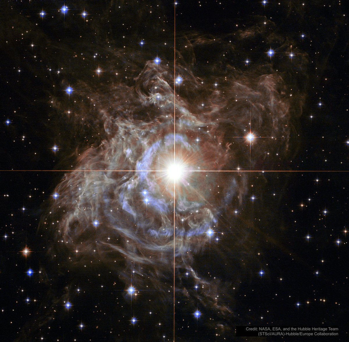 NASAUniverse's tweet photo. The brightness of Cepheid variable stars changes over time because the stars themselves regularly grow and shrink. #MondayMotivation https://t.co/O0KPdSoA7A