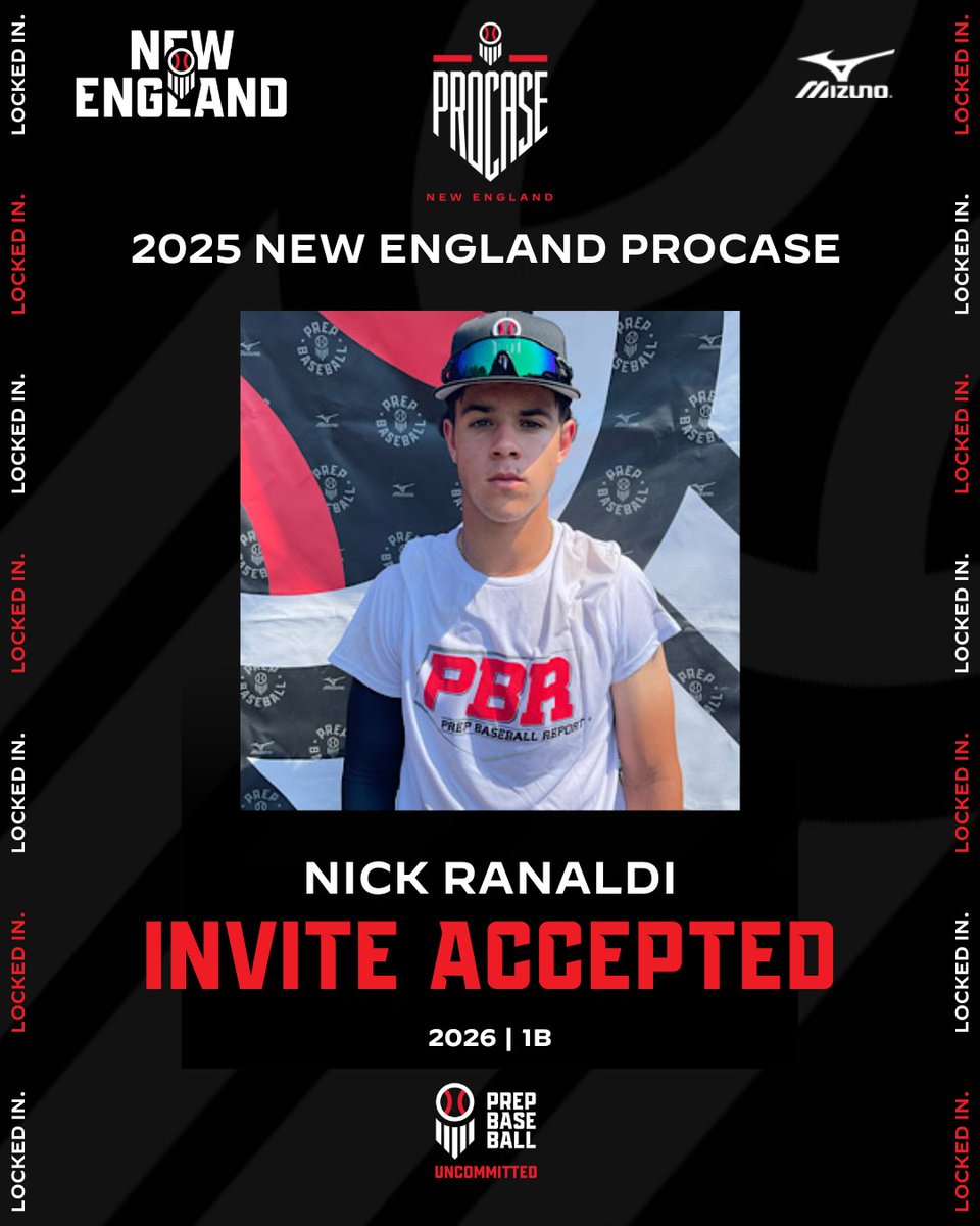 ⚡ 𝟮𝟬𝟮𝟱 𝗣𝗿𝗼𝗖𝗮𝘀𝗲 ⚡
✔️ 𝗜𝗻𝘃𝗶𝘁𝗲 𝗔𝗰𝗰𝗲𝗽𝘁𝗲𝗱

👤  2026 1B Nick Ranaldi (MA)
💻  loom.ly/l0iL6uc | <a href="/NR_Baseball_/">NICK RANALDI 2026</a>
🚨  <a href="/PB_Uncommitted/">Prep Baseball Uncommitted</a>

𝗥𝗘𝗤𝗨𝗘𝗦𝗧 𝗔𝗡 𝗜𝗡𝗩𝗜𝗧𝗘 👉 loom.ly/ljlYTs4