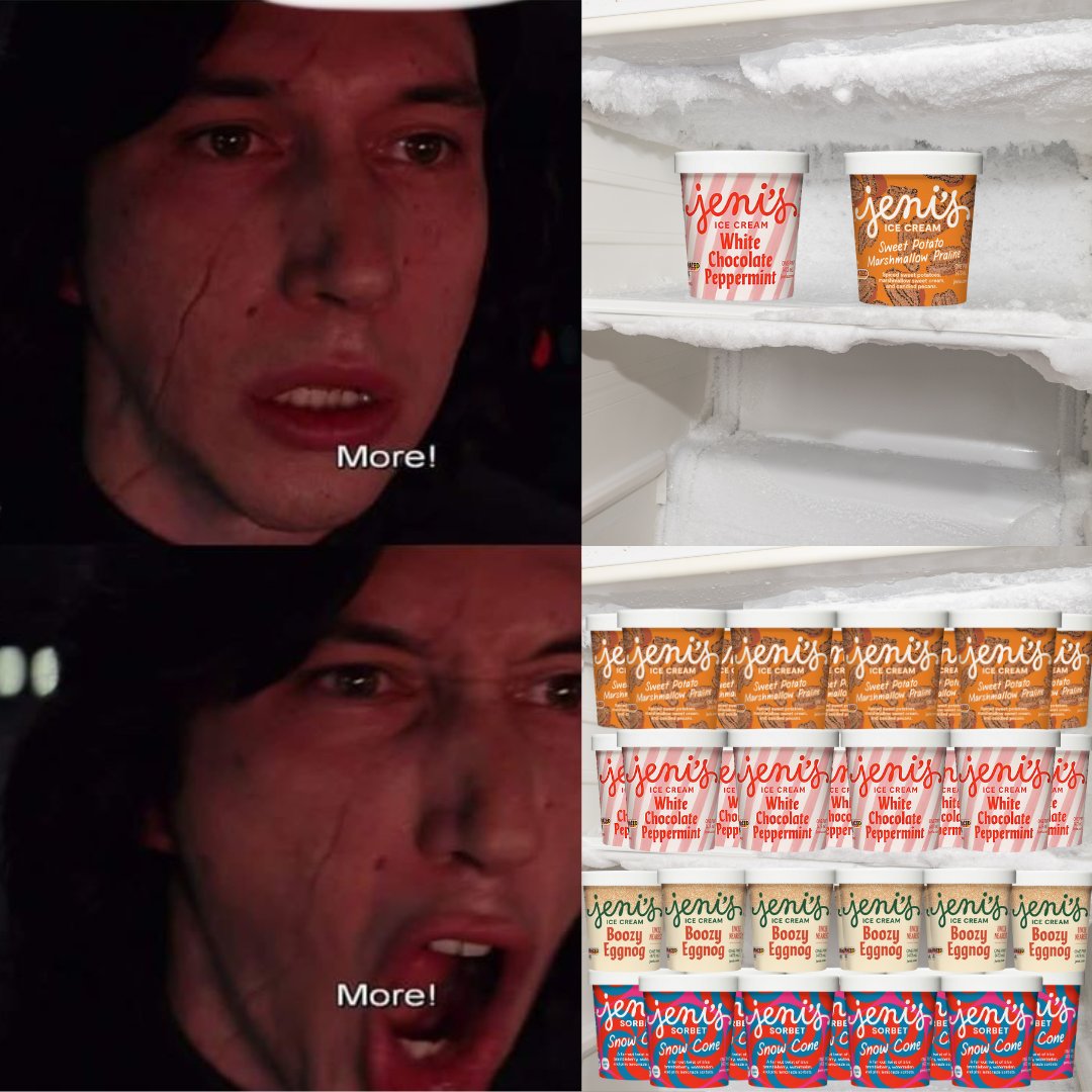 PINT SALE!!! 📢

Time to clear the way for new flavors. For a limited time, select pints are $8 each at jenis.com and in scoop shops nationwide (and in bundles of 2 for $15 via the Jeni’s app).