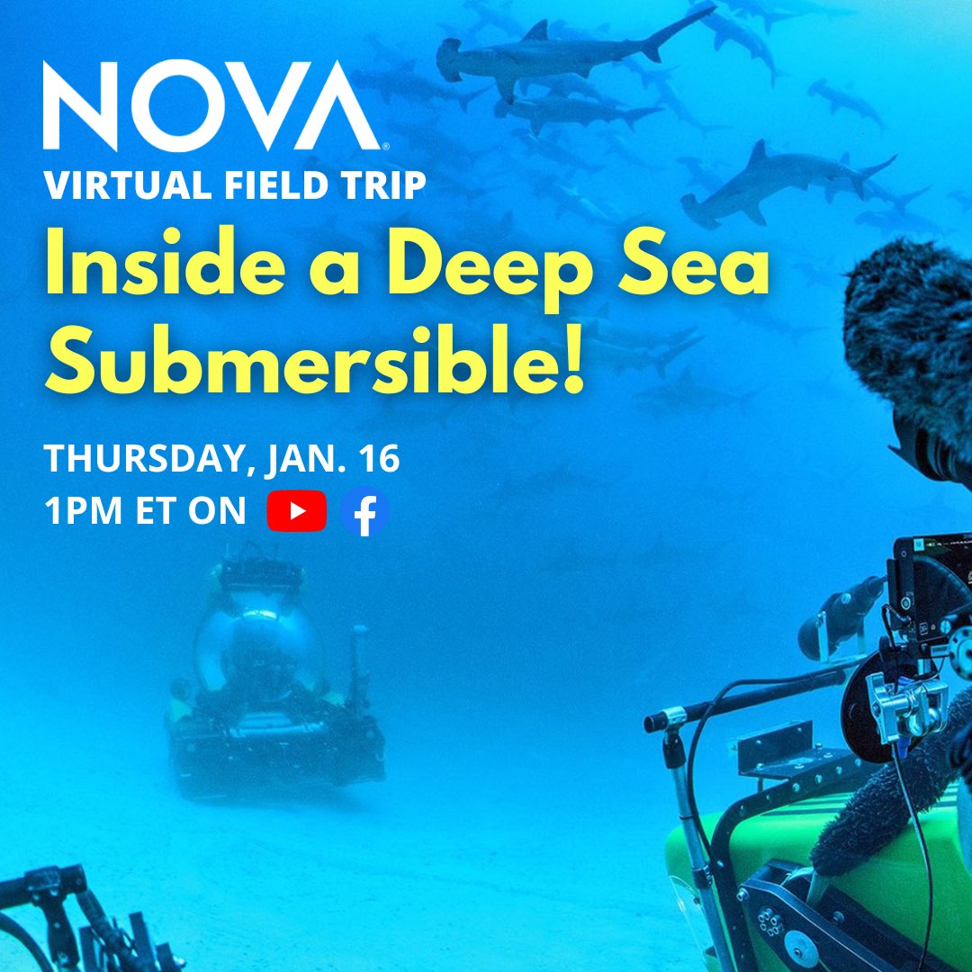 On January 16, join NOVA on a virtual field trip into the world of deep sea submersibles. Featured in "Building Stuff," <a href="/tritonsubs/">@tritonsubs</a> is a submersible manufacturing company that designs submersibles used for research and ocean exploration.

Register here: bit.ly/4ix1H4B