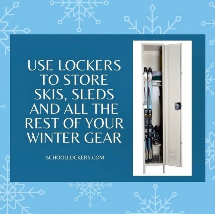 JorgensonLocker's tweet image. Already dreaming about hitting the slopes this weekend? Storing skis, snowboards, sleds and all of the rest of your winter gear can be tricky, but that’s why lockers were invented. 😉 Click the link to find out more: schoollockers.com/blog/tips/stor…

#winterhobbies #wintergear