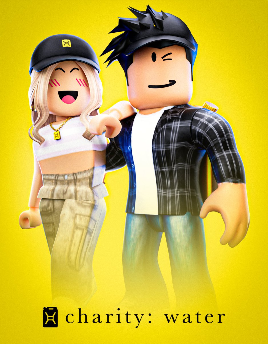 charitywater's tweet photo. We are so grateful for @Dockery3D's support and creativity in designing these amazing accessories! If you have a @Roblox fan in the family you can purchase charity: water avatar gear while also helping fuel our mission in the process! https://t.co/9TtaJM936u https://t.co/XAUIq7n3Vj