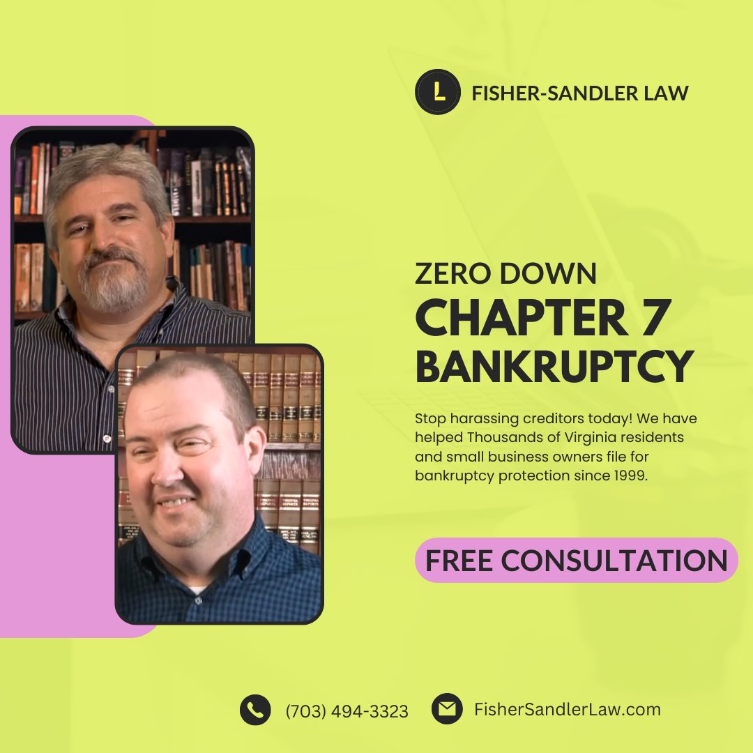 FisherSandler's tweet image. ✨ Your Fresh Start Awaits: No upfront costs. No more sleepless nights. Fisher-Sandler’s $0 Down Chapter 7 #Bankruptcy program is here to help. Visit fishersandlerlaw.com #FreshStart #Chapter7Bankruptcy #debtfree #Finances