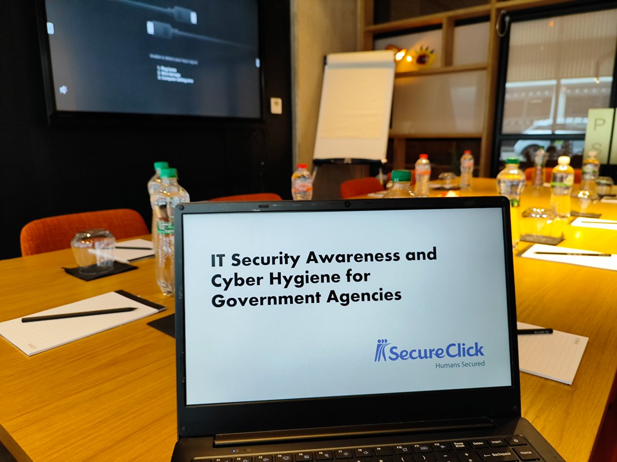 secureclick_irl's tweet photo. This morning, we delivered our "IT Security Awareness and Cyber Hygiene for Government Agencies" module to an Irish government agency involved in housing. Very interactive session with loads of questions. We also held our CyberGame—Phishing Edition. Great session! https://t.co/IlGiSmKw0H