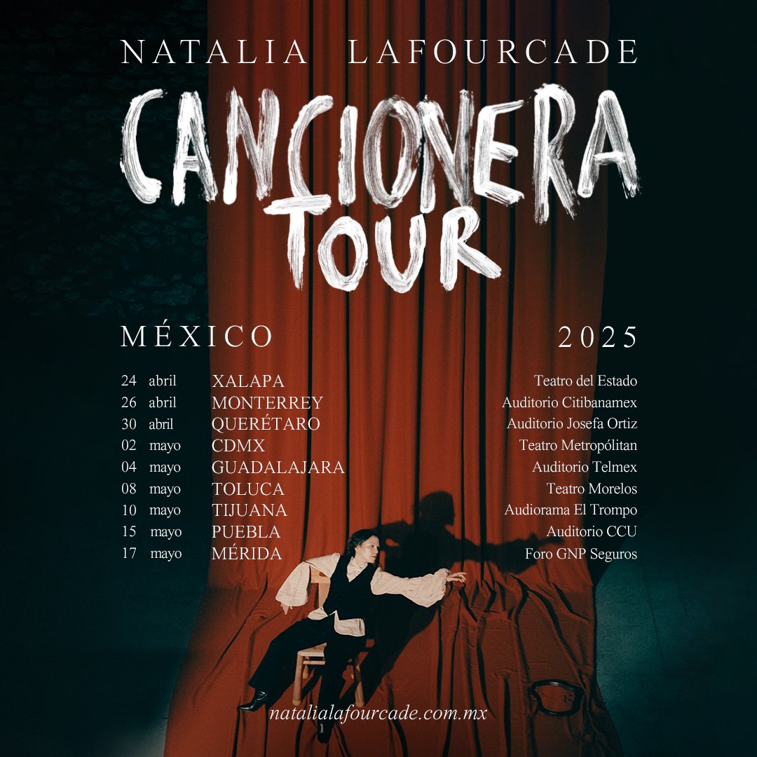 lafourcade's tweet photo. ¡Nos vamos de gira! CANCIONERA TOUR 2025- 2026 arrancamos en México
🌵🇲🇽❤️
Preventa 15 de enero https://t.co/MRPUJwiK3E