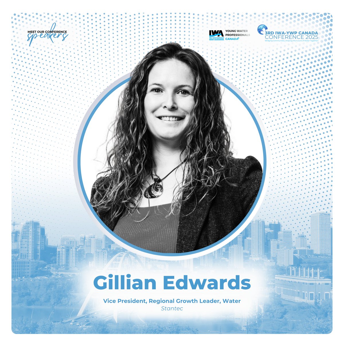 CanadaIwa's tweet photo. Meet our second keynote speaker: Gillian Edwards! 🌎
Learn more about Gillian’s work: https://t.co/c2qlZJeCU7
⏰ Only 2 days left to submit your abstract! Submit your abstract: https://t.co/NFcWEFi3AR
#WaterConnectsUsAll #CallForAbstracts #Conference2025 #Stantec https://t.co/i658Mxnjk1