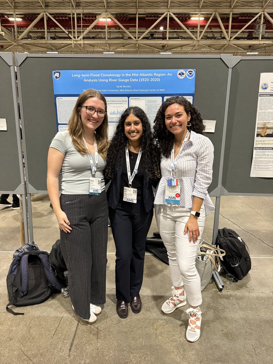 We had three generations of PSUBAMS presidents at the student poster session last night!! #ams2025