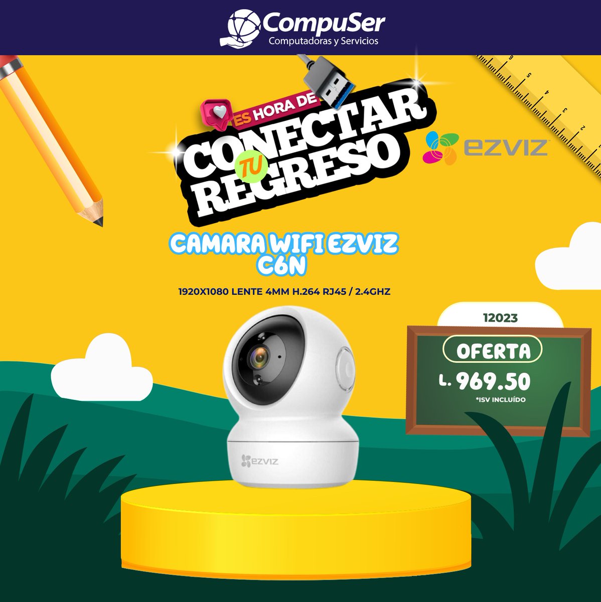 Compuserhn1's tweet photo. 🎒📚 ¡Es Hora de Conectar tu Regreso a Clases con Seguridad! 🔒✨

Asegura tu hogar mientras estás en clases o en el trabajo con las cámaras WiFi de EZVIZ. ¡La tranquilidad que necesitas, al alcance de tu mano! 🌐📱

#CompuSer #EZVIZ #CámarasWiFi #RegresoAClases #SeguridadEnCasa https://t.co/qqTtrETG2x