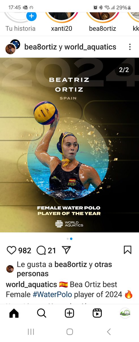 🗣 Última hora!
<a href="/bea_ortiz/">Bea Ortiz</a> millor jugadora de watepolo del mon 2024
<a href="/CNRUBI/">Club Natació Rubí</a> <a href="/Waterpolo_Rubi/">Waterpolo Rubí</a> <a href="/DaniGwpcoach/">Dani Gomez Coach wp</a>
 📸<a href="/WorldAquatics/">World Aquatics</a>