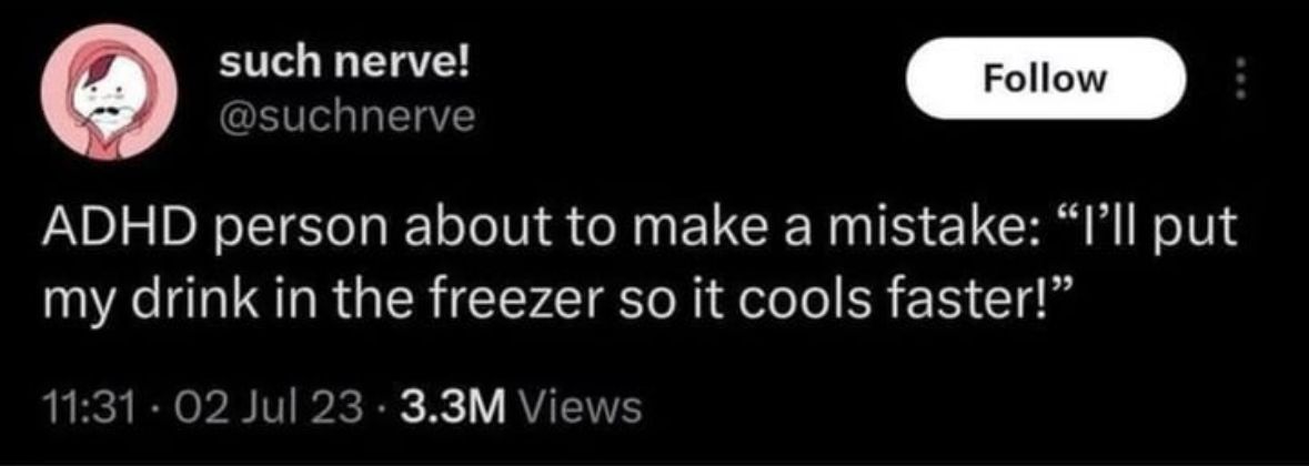 ADHD Memes (@adhdforreal) on Twitter photo 