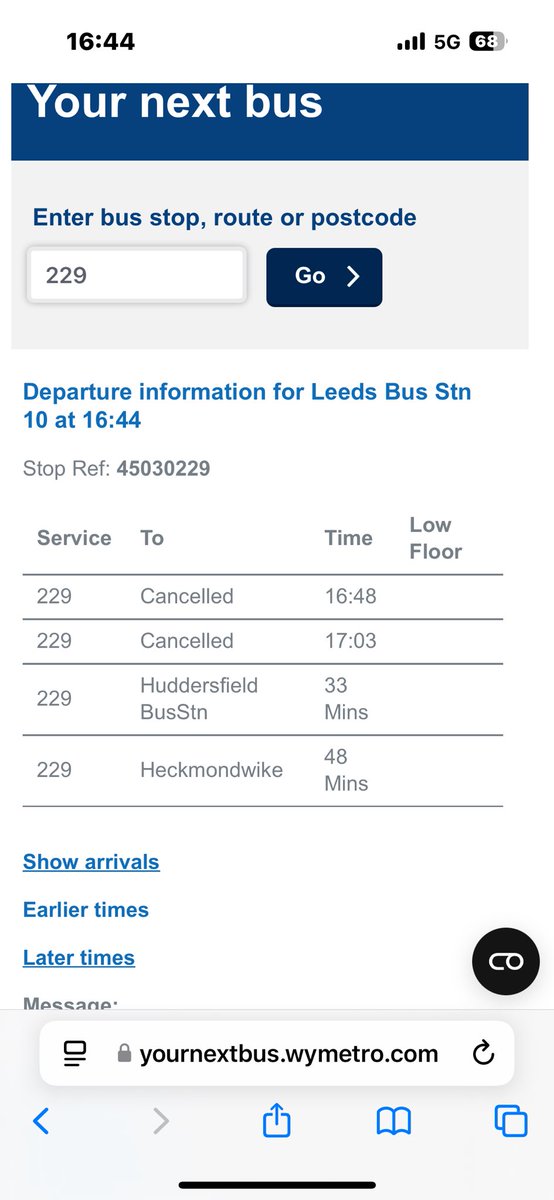 Shellb11's tweet image. Come on @arrivayorkshire this is crazy!! What should be a 30 minute journey to my mum’s it’s now 2 buses just so I get to see her before 3 buses back home!!! Can this be sorted @wymetrotravel - the 229 is now becoming the worst bus route!
