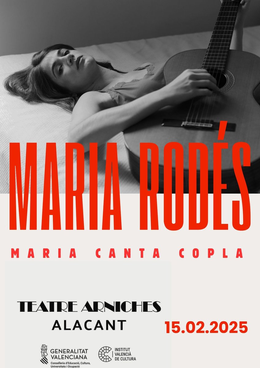 𝐌𝐚𝐫𝐢́𝐚 𝐑𝐨𝐝𝐞́𝐬 𝐥𝐥𝐞𝐠𝐚 𝐚𝐥 𝐞𝐬𝐜𝐞𝐧𝐚𝐫𝐢𝐨 𝐝𝐞𝐥 𝐓𝐞𝐚𝐭𝐫𝐞 𝐀𝐫𝐧𝐢𝐜𝐡𝐞𝐬 𝐝𝐞 #𝐀𝐥𝐚𝐜𝐚𝐧𝐭– 𝟏𝟓 𝐝𝐞 𝐟𝐞𝐛𝐫𝐞𝐫𝐨- <a href="/teatrearniches/">Teatre Arniches</a> <a href="/ivc_arniches/">ivc_teatrearniches</a> <a href="/MariaRodes/">Maria Rodés</a> 
taquilla.ivc.gva.es/janto/main.php…...