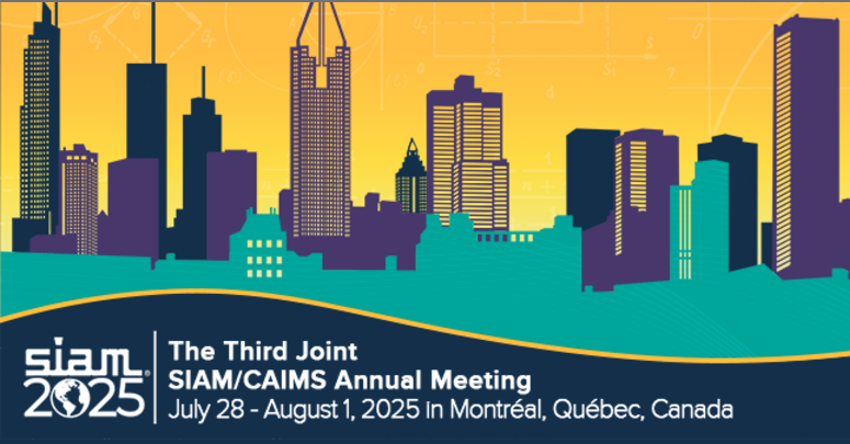 The SIAM/CAIMS Annual Meeting 2025 minisymposium proposal deadline has been extended to Monday, February 10.

Submit now!
siam.org/conferences-ev…
#SIAMAN25
