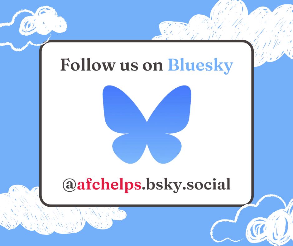 AFC_helps's tweet photo. Stay connected with us! Follow along on any of our other channels to see what we're up to and be part of the conversation.
🦋 Bluesky: https://t.co/4Ah0a3kuTg
📸 Instagram: https://t.co/fBXcL3ysdX
👍 Facebook: https://t.co/9ukp8Bb2qS
🔗 LinkedIn: https://t.co/fK0GfaxAFh https://t.co/4QDATcpf6x