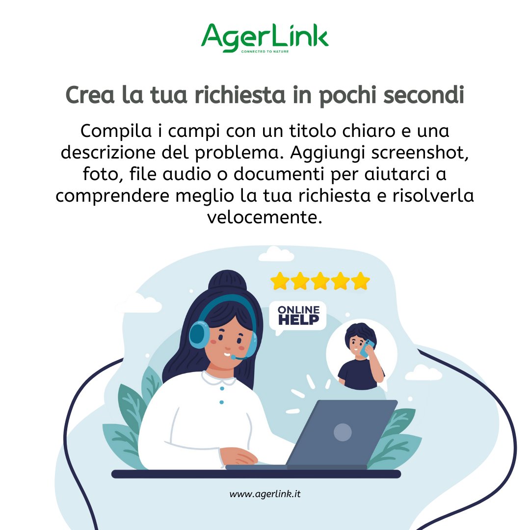 AgerLink_it's tweet photo. Con il nostro Help Center, ricevi supporto rapido e notifiche in tempo reale per ogni richiesta. Aggiungi screenshot o file e resta aggiornato con AgerLink. Scopri di più sul nostro sito.

#AgerLink #HelpCenter #AgricolturaDigitale #SupportoTecnico #InnovazioneInAgricoltura https://t.co/OSbH9a8VbL