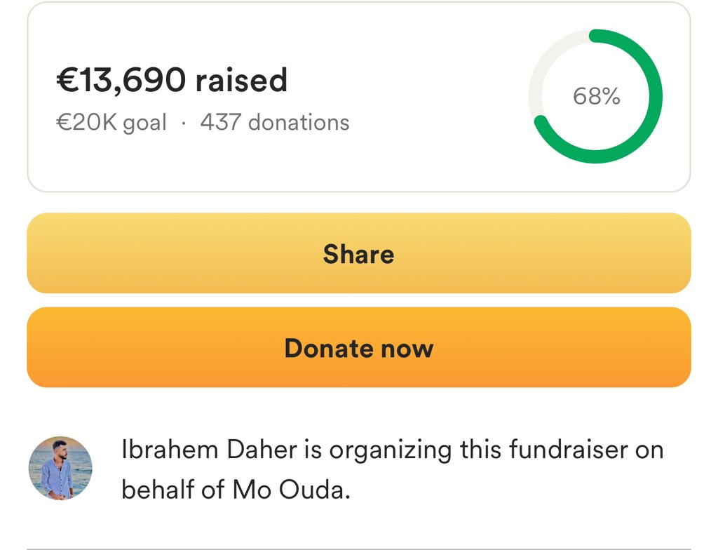 IbDaher1's tweet image. gofund.me/c4a5d4dd

PLEASE DONT IGNORE, I BEG YOU 

My dear friend, you see, donations stopped for several days, unfortunately, and they are going very slowly, and there is not much left until I reach the goal, I want my family and I to survive this annihilation. Every day I…