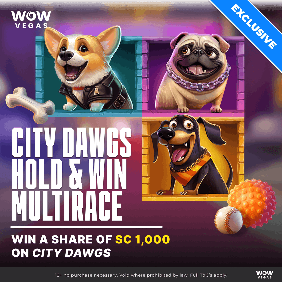 wowvegascom's tweet photo. 📱🔥Exclusive Game + Multi-Race Alert! 🔥
Say hello to City Dawgs Hold & Win 🐾🎰 by Betsoft! Spin now and grab your chance to win a share of SC 1,000! 💰 The action’s heating up—don’t let the wins pass you by! 🎉
#CityDawgs #NewGame #ExclusiveGame https://t.co/EMQT4f1Y4Z