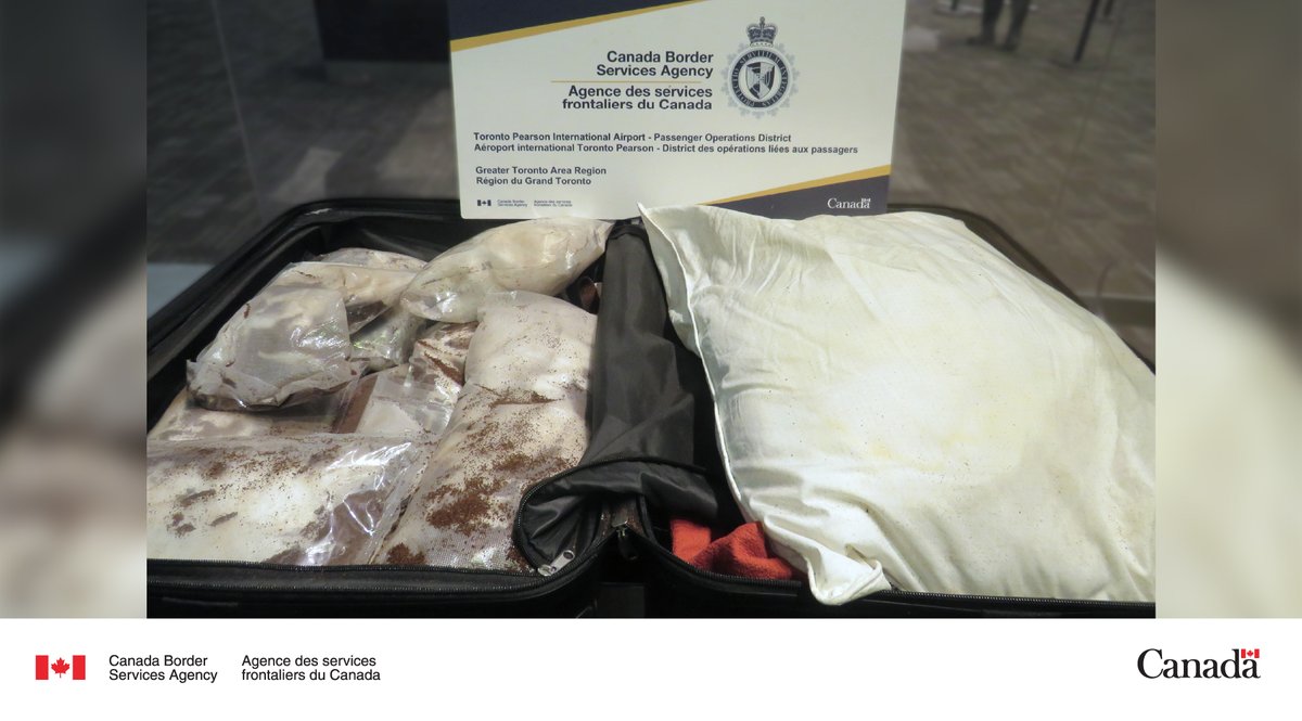 CanBorder's tweet image. Nearly 17 kg of cocaine and amphetamines were seized by #CBSA officers in the #GTA. The drugs and the traveller were turned over to @rcmpgrcpolice. 

See more enforcement stats: cbsa-asfc.gc.ca/security-secur… #BorderSecurity