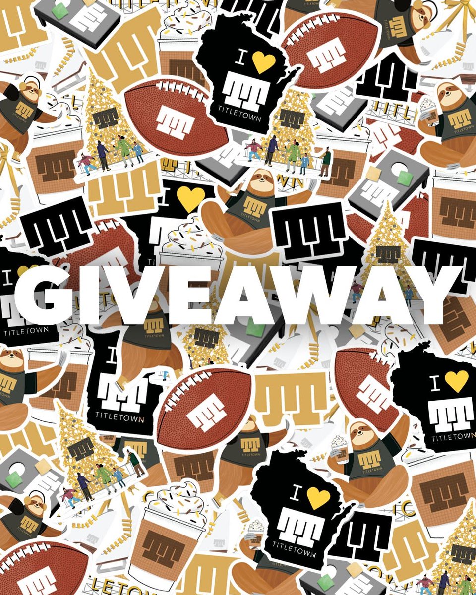 titletown's tweet image. Titletown stickers make everything better! In honor of #NationalStickerDay, we want to gift some of our favorite stickers to 15 followers!

Here's How:
🖤 Like this post
🖤 RT or repost this
🖤 Must be following: @titletown