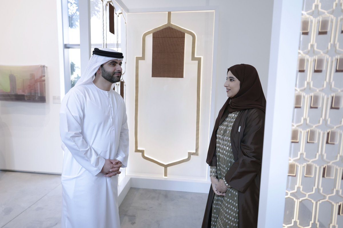 Today, I inaugurated the Burj Rashid Art Exhibition, marking the 45th anniversary of the iconic landmark. Organised by Dubai Culture as the first edition of the Dubai Series and supported by the Sikka platform, the event brings together the creative work of 30 talented artists.