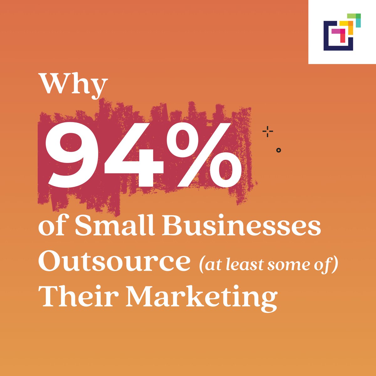 PeerSalesAgency's tweet photo. 🤯 According to a Semrush survey, 94% of small businesses outsourced some part of their marketing in 2024. Outsourced marketing helps small businesses compete with their larger competitors. It saves executives and internal teams a lot of time, so they can do more with less. https://t.co/mB5FV1HQOt