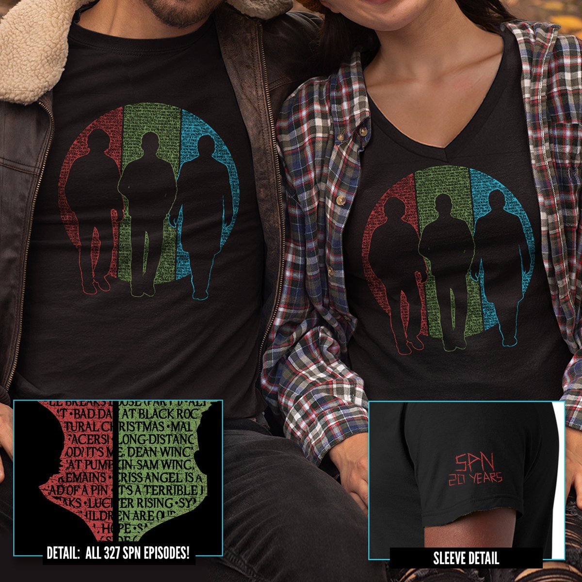 20 years have passed since it first aired, but Supernatural lives on in fans like you and I.

A portion of all proceeds will also go to support fire relief efforts in Los Angeles, so you can rep your fandom and support a great cause in the process.

l8r.it/8Txn