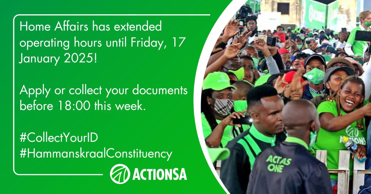 TshwaneActionsa's tweet photo. #CollectYourID #LetsFixTshwane https://t.co/ZElGUGnL4g