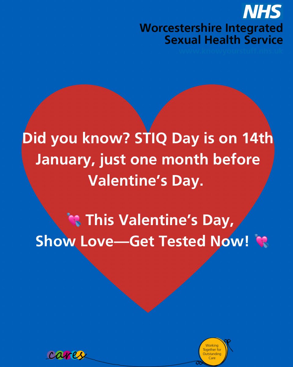 HWHCT_WISH's tweet photo. 🎉 Had unprotected sex over the holidays?
Now’s the time to get tested!

💉 Walk-in clinics:
📍 Worcester: Wed, 1–4:30 PM
📍 Redditch: Thurs, 9:30 AM–3:30 PM
📍 Kidderminster: Thurs, 2–5:30 PM

🏠 Prefer home testing? Order a FRE postal kit from SH:24.
Protect yourself— GetTested https://t.co/i5mYwxeNpU