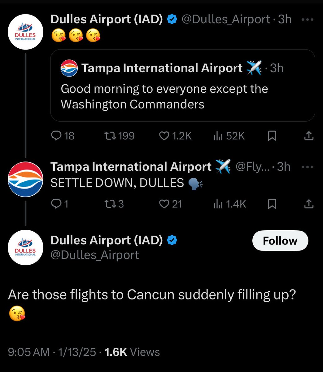 LONTDC1's tweet photo. We are 100% here for the airport beefs @Dulles_Airport https://t.co/F5DOIHNUZa