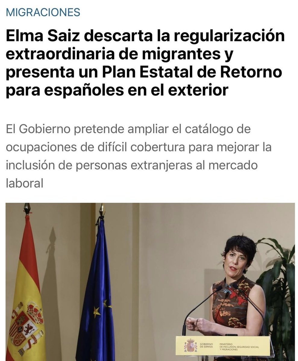 El gobierno español (<a href="/desdelamoncloa/">La Moncloa</a>) con esta decisión demuestran una vez más lo hipócritas, doble cara, descarados y mentirosos qué son. Al final ese efecto llamada en el que tanto se escudan seguirá existiendo y gracias a ellos mismos.

#españa #regularizacionmasiva #psoe