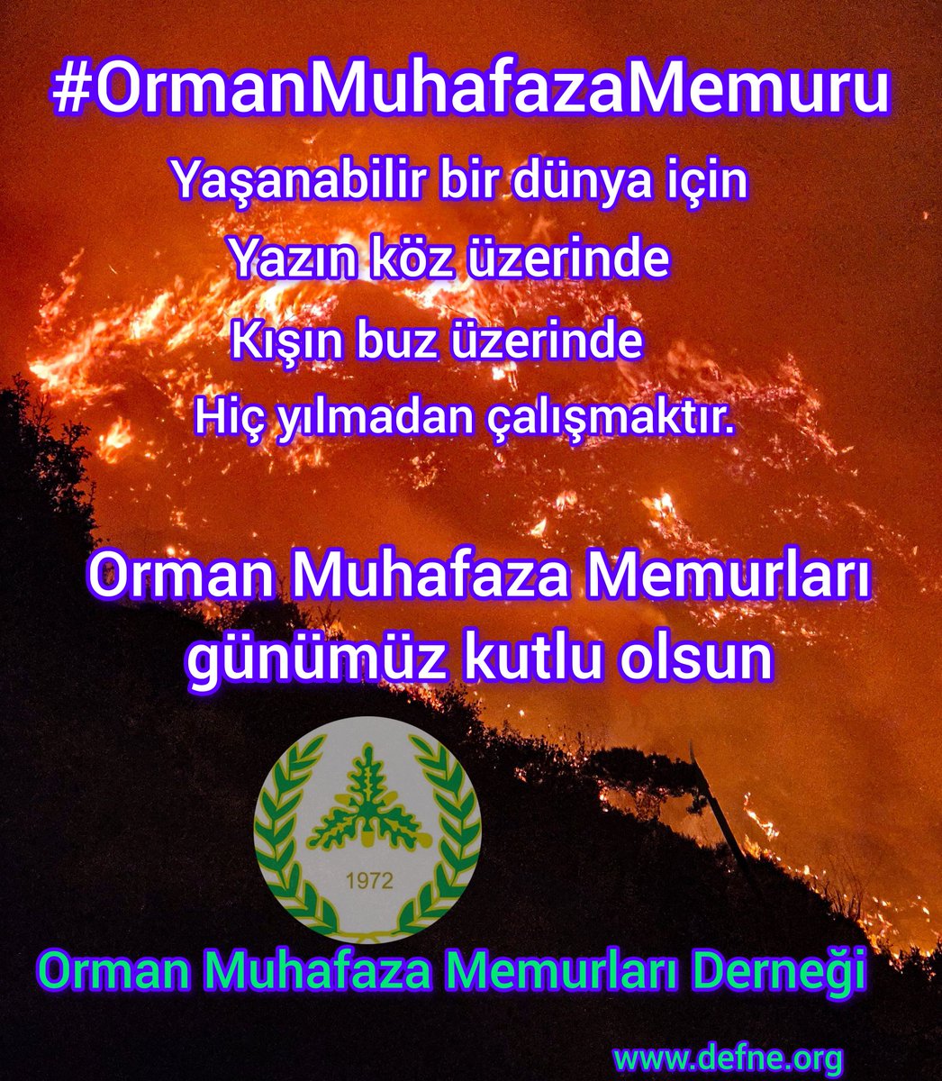 #OrmanMuhafazaMemurları
#OrmanMuhafazaMemurlarıDerneği 
#OrmanınKahramanları