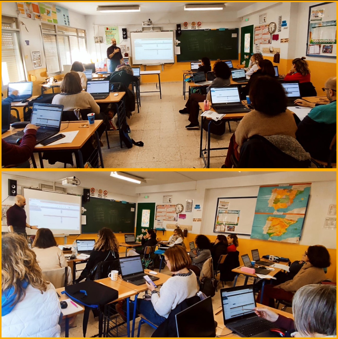 Primera sesión de asesoramiento sobre externo de la Formación en centro "Cuaderno iSÉNECA" en CEIP Sagrado Corazón de Jesús con Luis M. Rivero Ramos <a href="/DG_IFP/">DG de Innovación y Formación del Profesorado</a> <a href="/EducaAnd/">Consejería Desarrollo Educativo y FP</a>