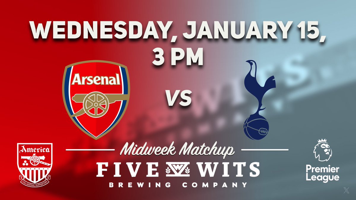 We have a midweek #NorthLondonDerby on Wednesday, January 15 at 3 PM. Join us to support our Gunners (no matter what) as they dig deep, get a result and keep fighting.

#arsenaltillIdie
#coyg
#chattanooga
#chattanoogatn
#chattanooga_fun
#chattanoogatennessee
#chattanoogagooners