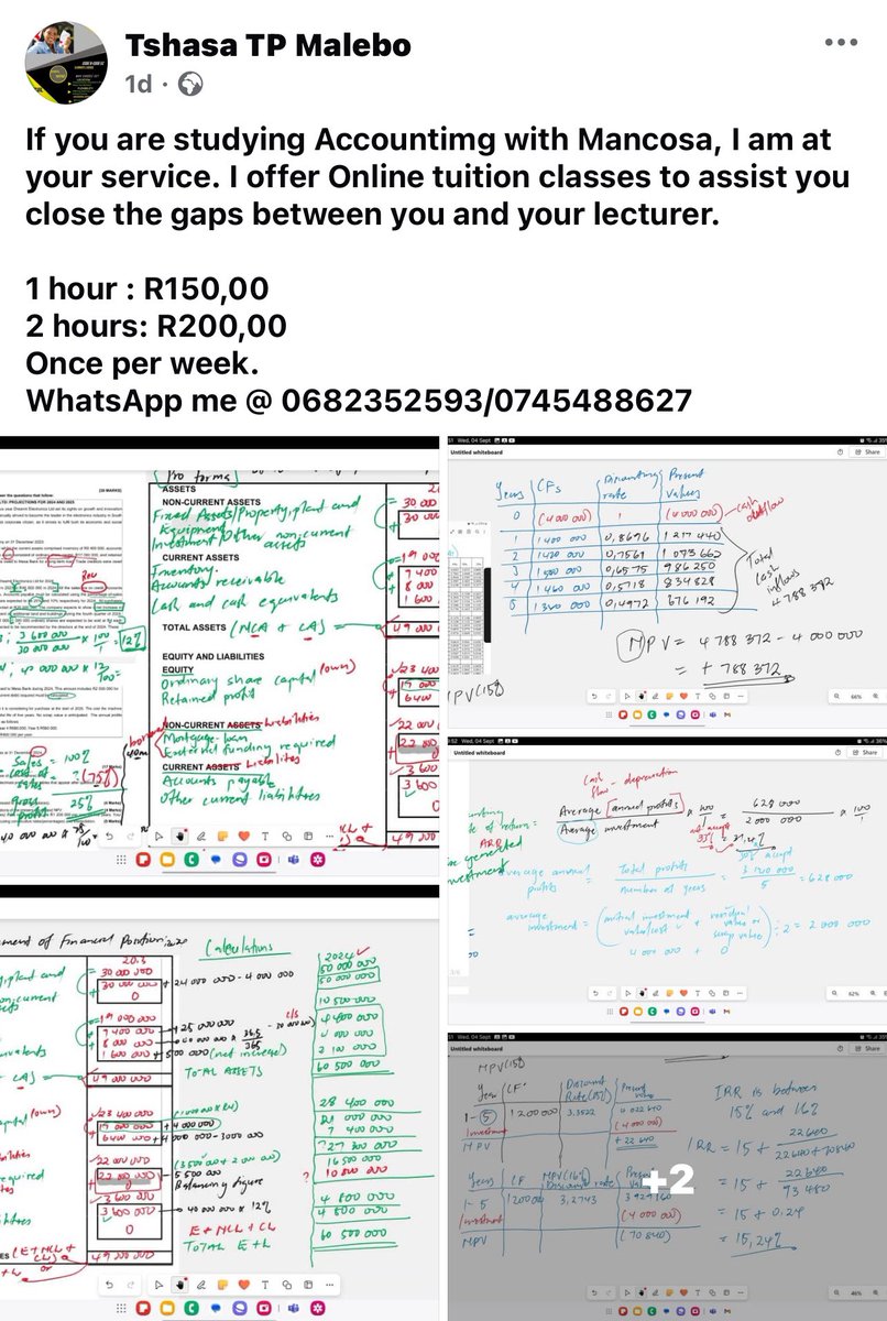 EndokeyA's tweet photo. Mancosa students I got you. Let’s improve your Accounting marks and chase that distinction. https://t.co/h7Z2hWGNAs