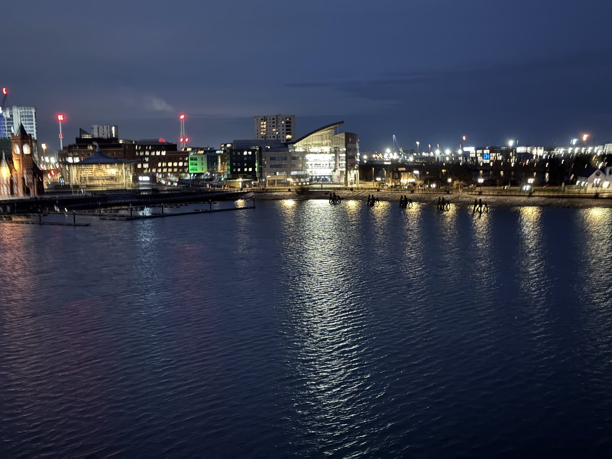 Good to be back in Cardiff Bay to support ⁦<a href="/apstalk/">APS</a>⁩ at ⁦<a href="/SeneddWales/">Welsh Parliament</a>⁩ tomorrow - glorious evening