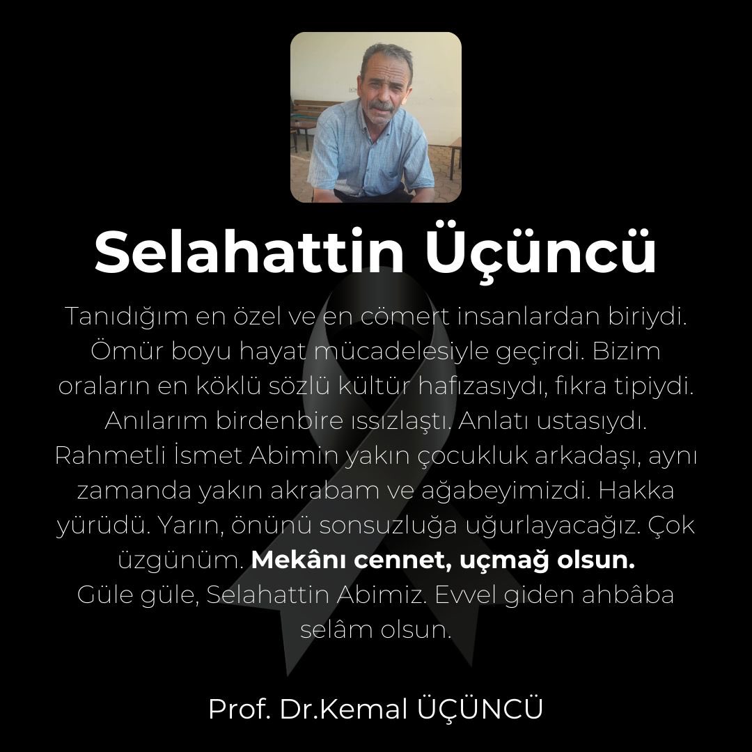 PROF. DR. KEMAL ÜÇÜNCÜ tweet media