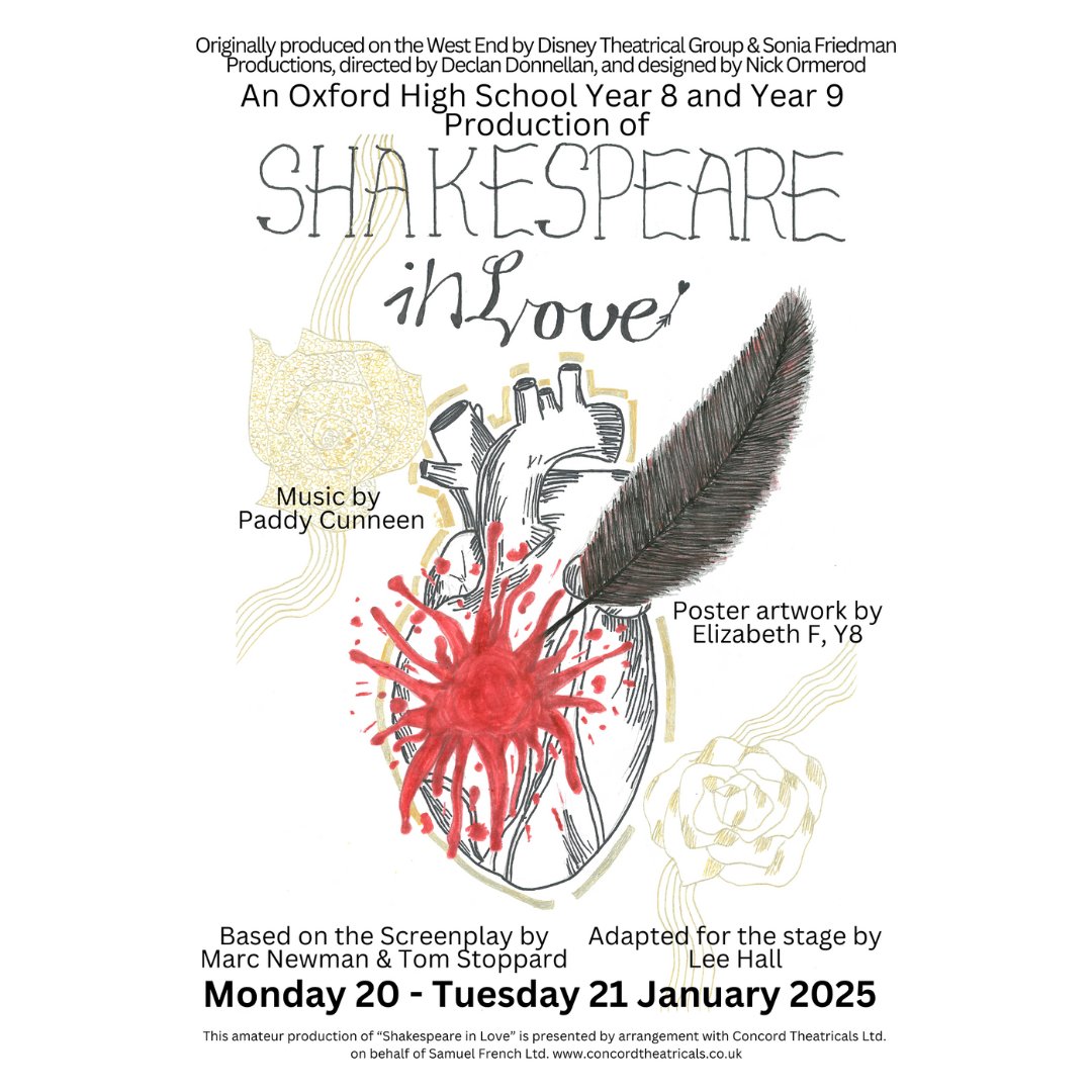 Step into the world of passion, poetry and possibility as the Lower School at Oxford High School invites you to *Shakespeare in Love*

📅 Dates: 20th January | 21st January
🎟️ Book your seats: oxfordhigh.gdst.net/whats-on/box-o…

#ShakespeareInLove #OxfordHighSchool #LowerSchoolPlay