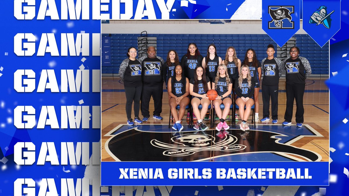 “GAMEDAY”

Good luck to <a href="/XeniaGirlsBB/">Xenia Girls Basketball</a> as they host Legacy tonight 6/7:30pm.