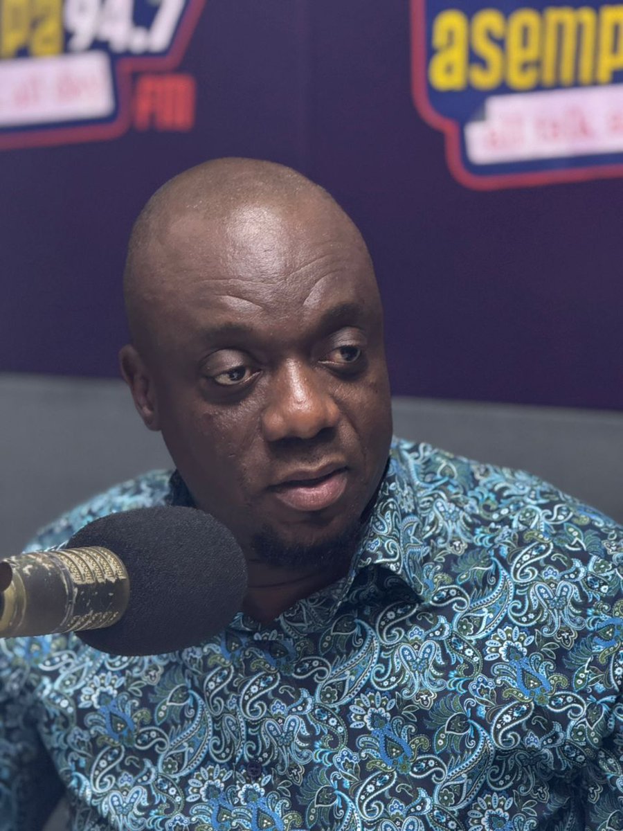 Asempa947_FM's tweet photo. I spent most of my campaign time doing reconciliation in the various constituencies - Justin Kodua Frimpong (NPP General Secretary) #Ekosiisen https://t.co/F1t7hgeKto