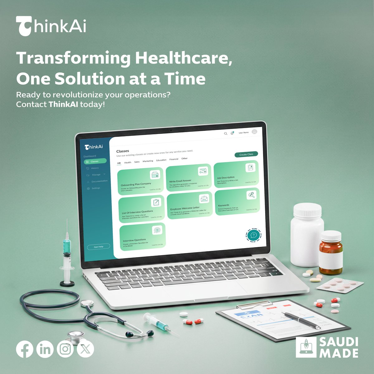 thinkai_sa's tweet photo. Transforming Healthcare, One Solution at a Time🚑 !
Automating data management and optimizing appointment scheduling for enhanced efficiency and better patient care.
website: https://t.co/6zbZP9sr5y
Phone: +966 53 553 8437
#ThinkAI #KSA #vision2030 #saudi_arabia #health https://t.co/m2pTfhvUcy