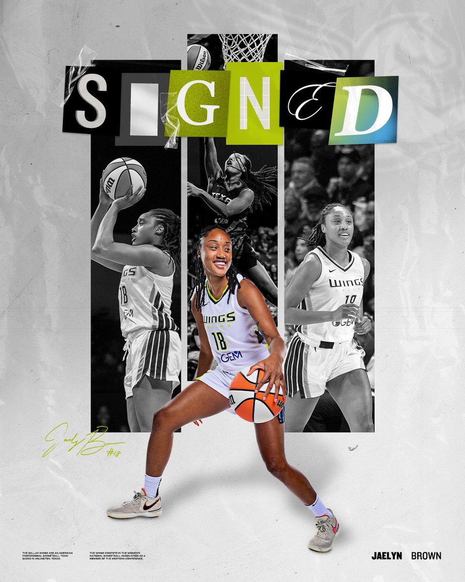 DallasWings's tweet photo. JB ✍️

Jaelyn Brown has signed her Qualifying Offer with the Dallas Wings. https://t.co/BPdyFOYlBS