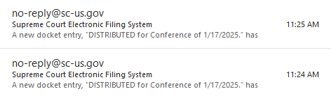 pjaicomo's tweet image. #SCOTUS has relisted BOTH of @IJ's #WrongHouseRaid cases for this Friday's conference. 

1. Martin v. U.S. (11th Cir. barring FTCA w/#SovereignImmunity)

2. Jimerson v. Lewis (5th Cir. barring 1983 w/#QualifieidImmunity)

The relists indicate someone at the Court is interested...