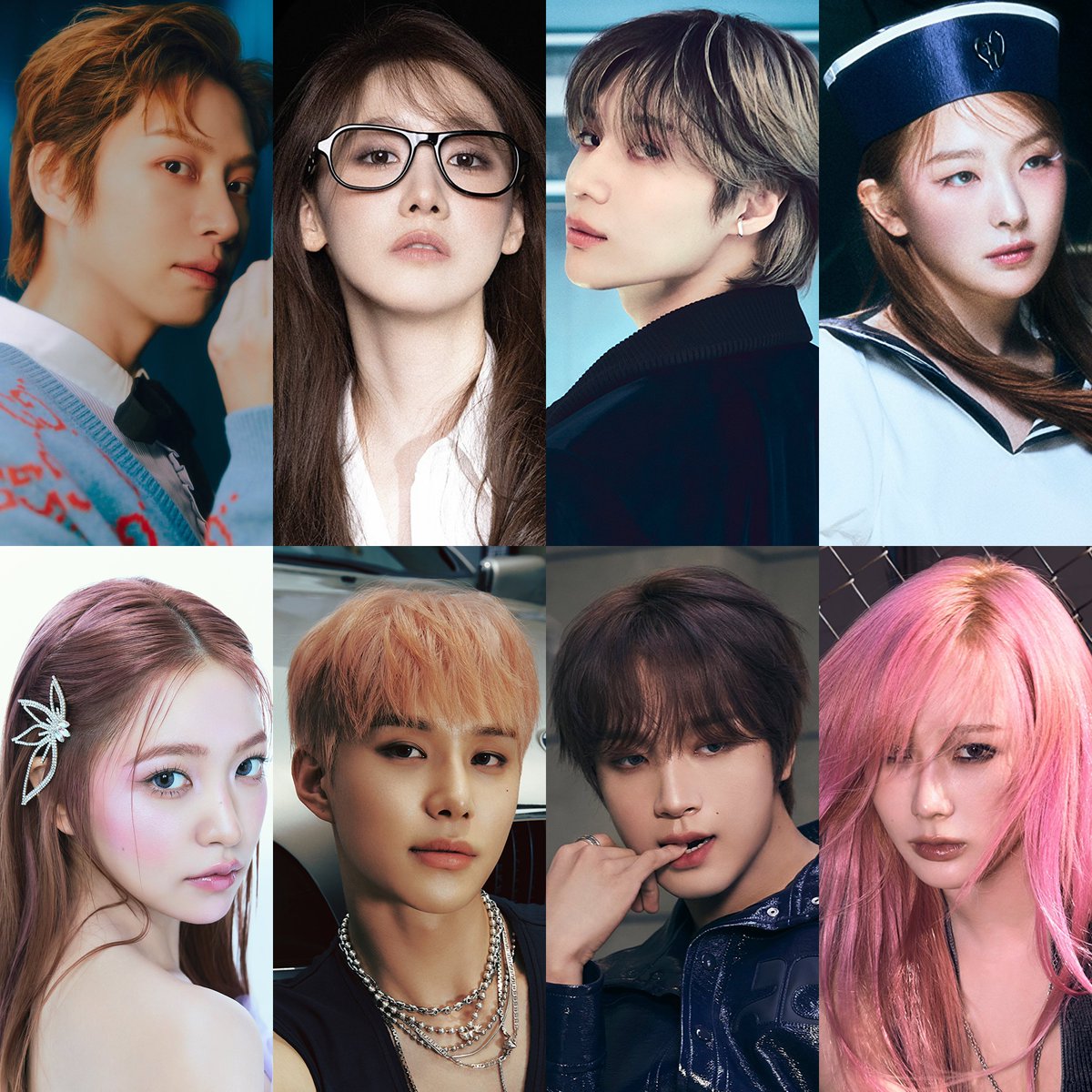 kwonohyul's tweet photo. The 9 idols who passed SM’s notoriously difficult “Saturday Open Audition” 🤩

• SUPER JUNIOR’s HEECHUL
• Girls' Generation’s YOONA
• SHINee’s TAEMIN
• Red Velvet’s SEULGI &amp; YERI
• NCT’s JUNGWOO &amp; HAECHAN
• aespa’s GISELLE
• H2H’s JIWOO 🆕

#Hearts2Hearts #하츠투하츠 #H2H https://t.co/g3FwdcE75v