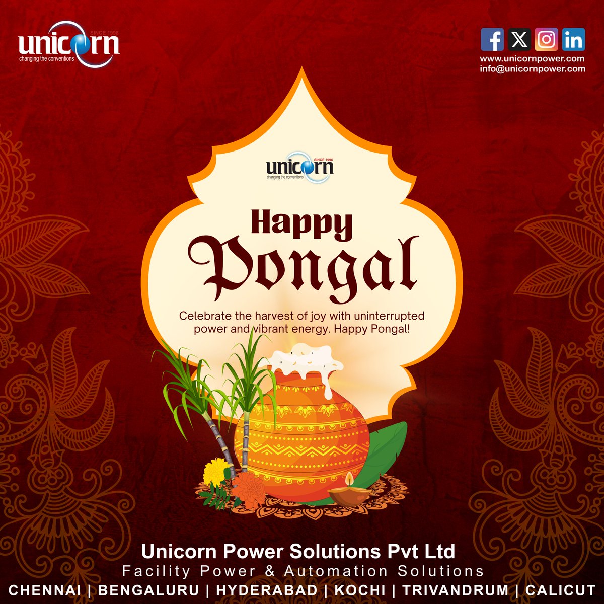 unicornpower___'s tweet photo. Celebrate the harvest of joy with uninterrupted power and vibrant energy. Happy Pongal! 🌾⚡ #PoweringFestivals #UnicornBackup #StayBright https://t.co/2ICc0KJ3ci