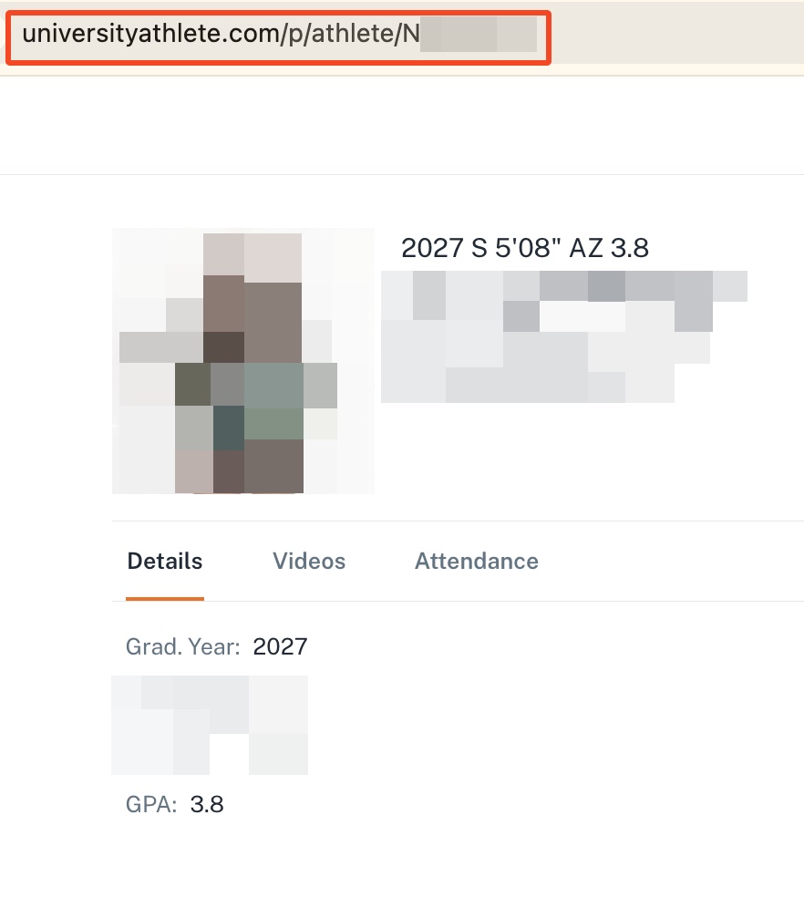 Athletes: we have a new public profile page that you can share! 1. Press the arrow next to your name to open public profile in new tab 2. Copy URL and share!