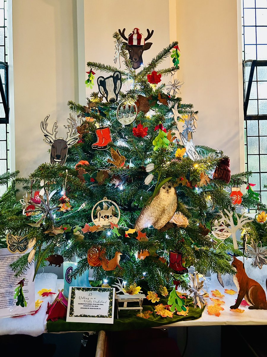 HallMeadPastor1's tweet photo. Delighted to announce 
@hallmead @elatrust are Winners of the Christmas Tree Festival 2024 (2nd year in a row)! Amazing! Well done to Bonnie, Jamie, Dylan @ArtHallMead @DT_Hallmead thanks for your flair, skill &amp; time. Thank you to Reign Secure Ltd for sponsoring our entry. 🏆🎄 https://t.co/uRlZ71756z