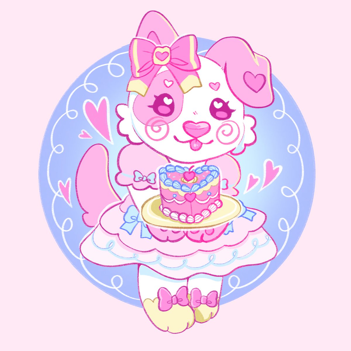 Sugary_Carousel's tweet photo. Lollipup baked you a cake for valentines day 💗✨️ https://t.co/wVaM9sroVF