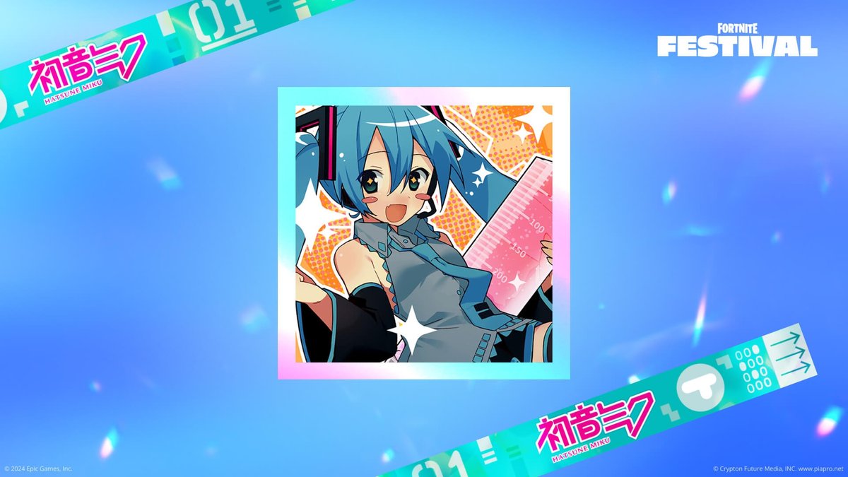 raiderking__'s tweet photo. First look at Hatsune Miku in Fortnite!