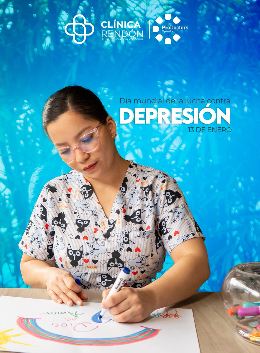 ClinicaRendon's tweet photo. 📌En Ecuador, el 27% de las personas ha vivido síntomas de depresión.  
Recuerda que no estás solo. Busca una red de apoyo, habla con tus seres queridos o con un profesional. 💛 Hablar es el primer paso para sanar. https://t.co/Xttq8NdVOt