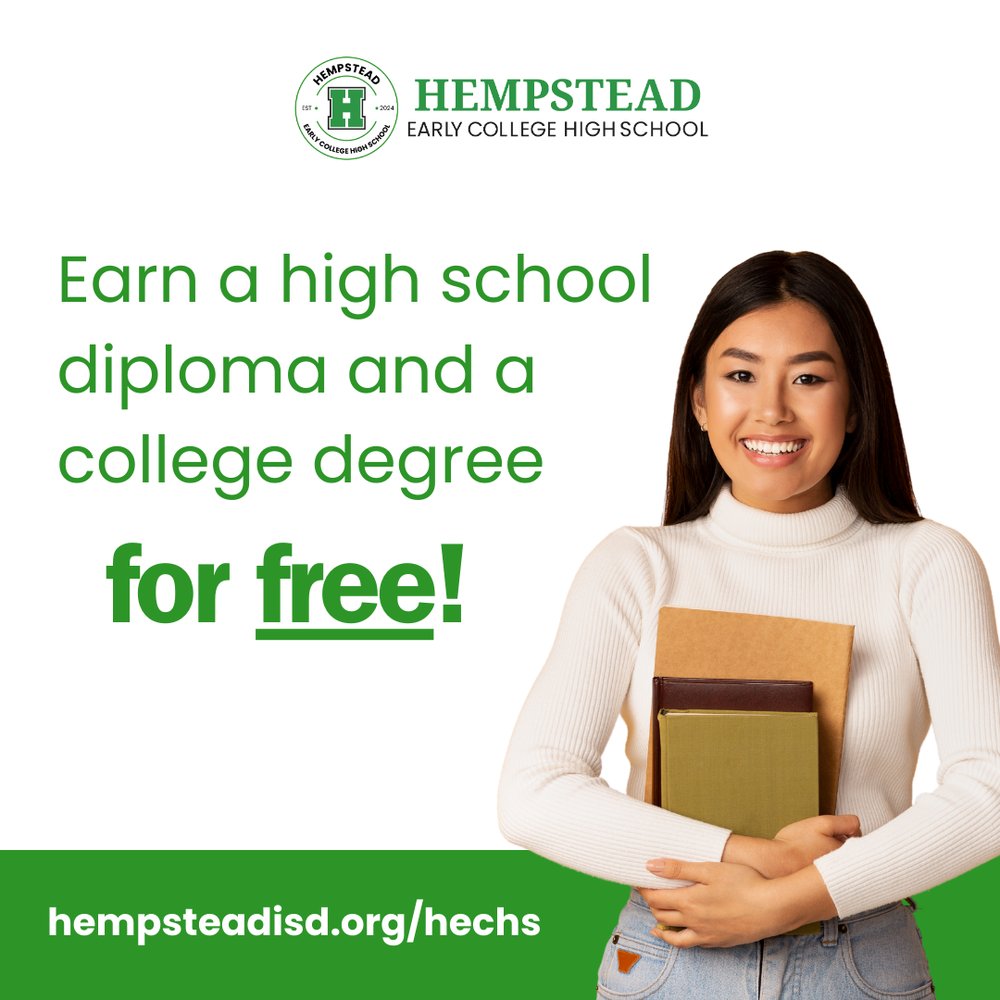 Hempstead Early College High School Application Opens January 14 hempsteadisd.org/o/hms/article/…